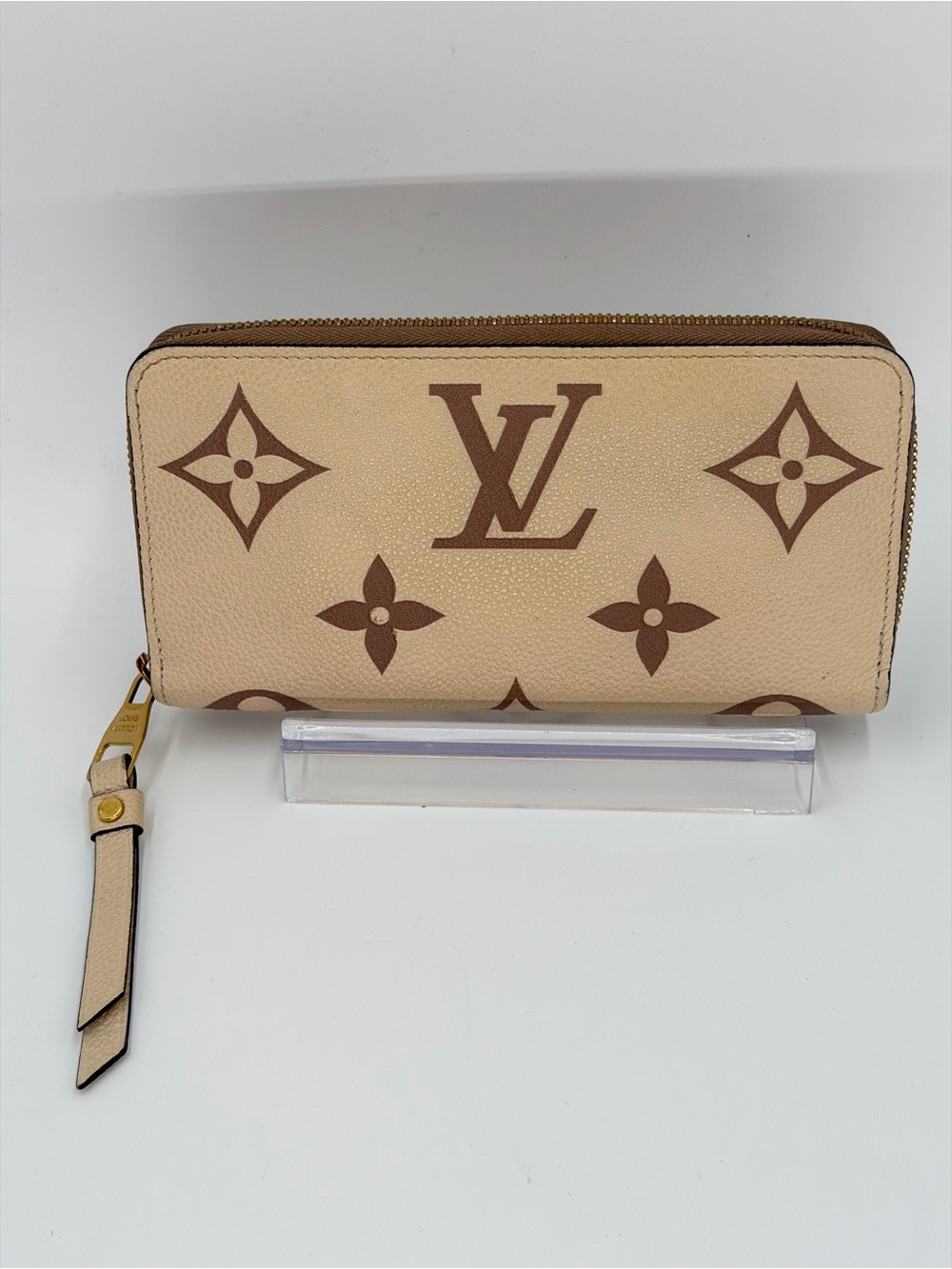 Louis Vuitton Bi Color Empriente Zippy Wallet Cream/Mauve Full Set w/Entrupy COA - Picture 4 of 16
